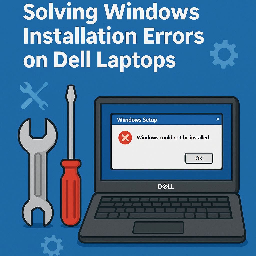 حل خطاهای نصب ویندوز در لپ‌ تاپ‌های Dell