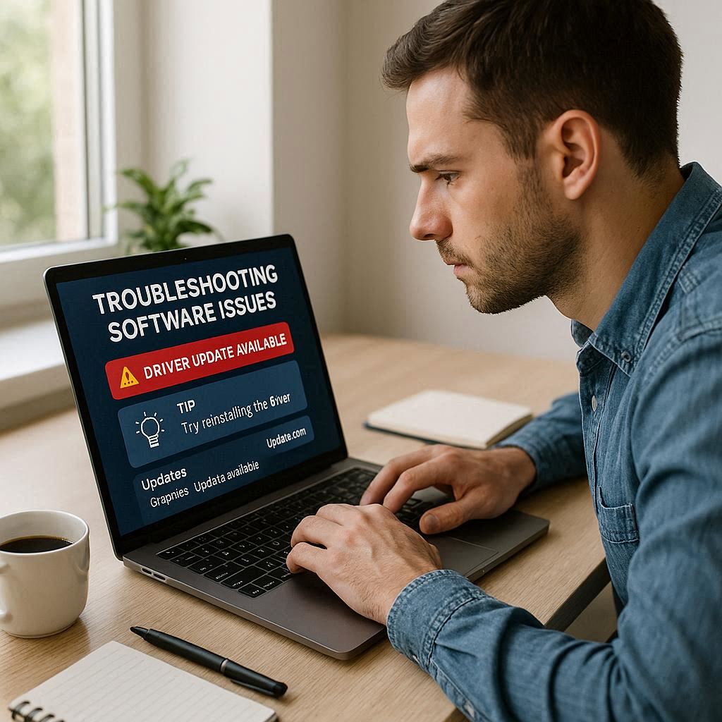 حل مشکلات رایج با بروزرسانی درایورها