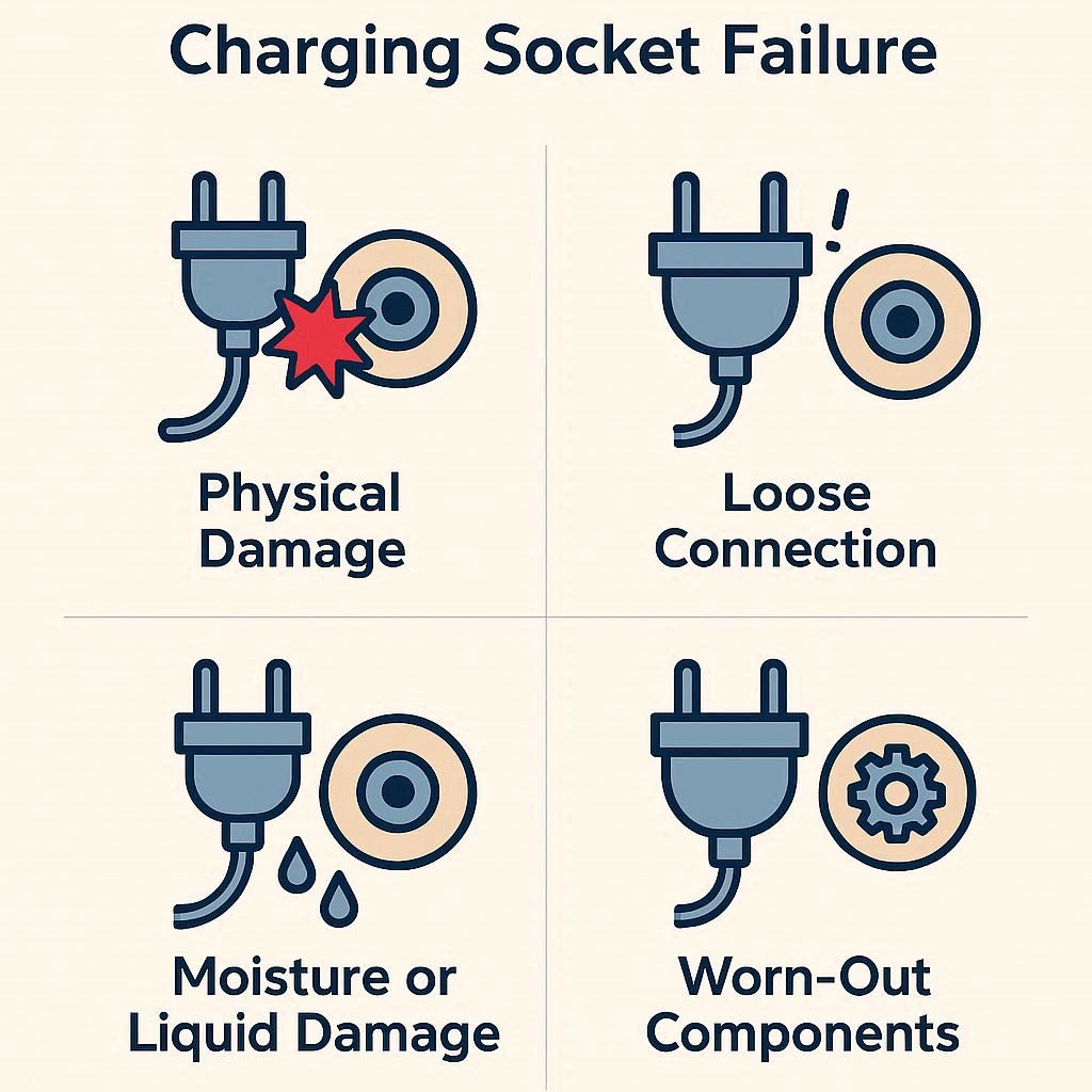 دلایل خرابی سوکت شارژ لپ تاپ Fujitsu