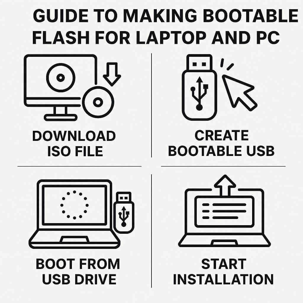 راهنمای ساخت فلش بوتیبل