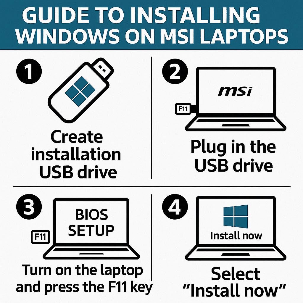 راهنمای نصب ویندوز در لپ ‌تاپ‌های MSI