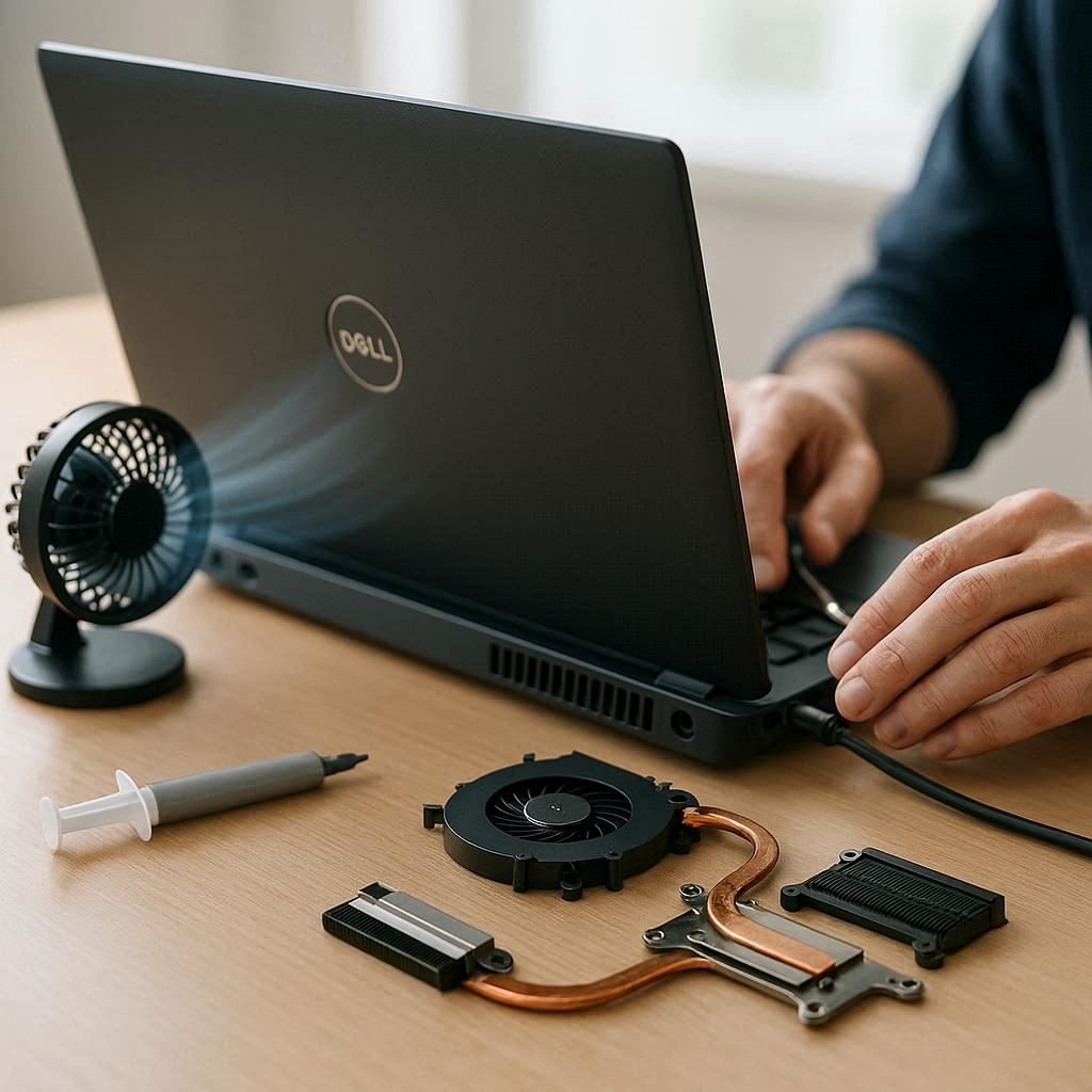 رفع مشکلات داغ شدن لپ ‌تاپ Dell