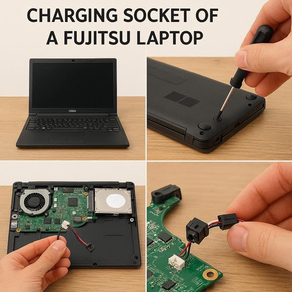روش‌های اصولی تعویض سوکت شارژ فوجیتسو
