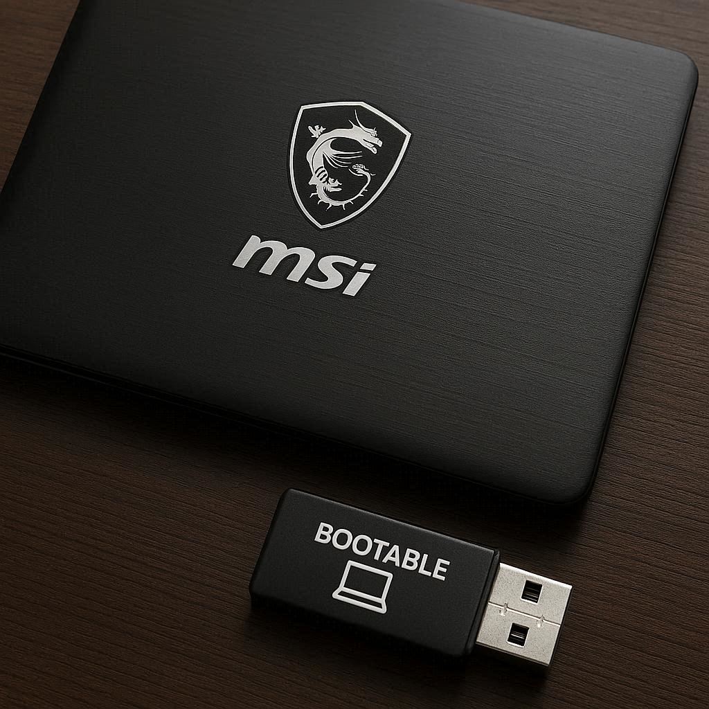ساخت فلش بوتیبل استاندارد برای MSI