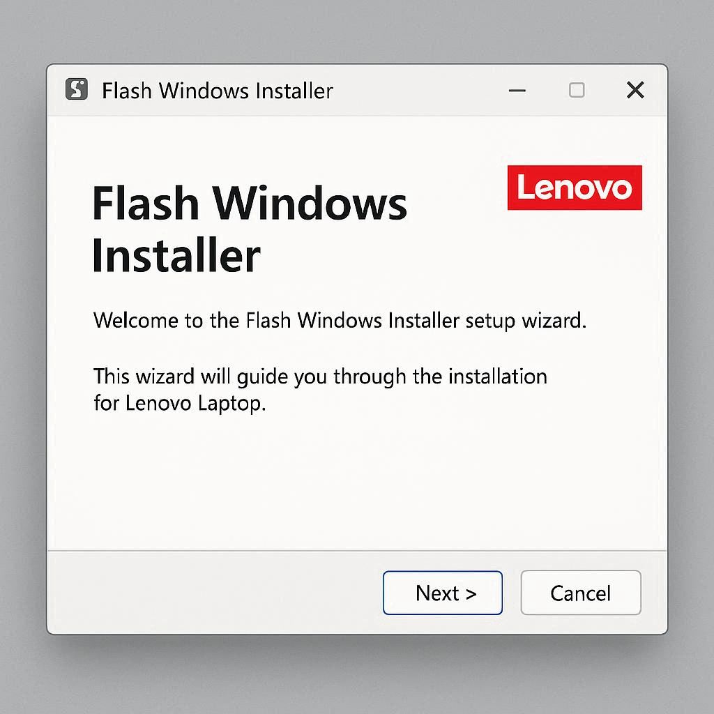 ساخت فلش نصب ویندوز برای لپ تاپ لنوو