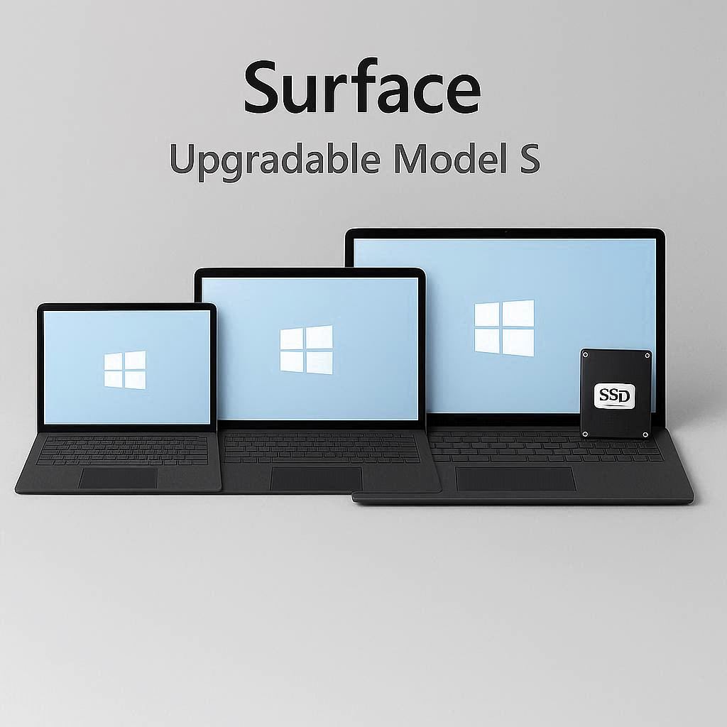 مدل‌های مختلف لپ ‌تاپ سرفیس با امکان ارتقا