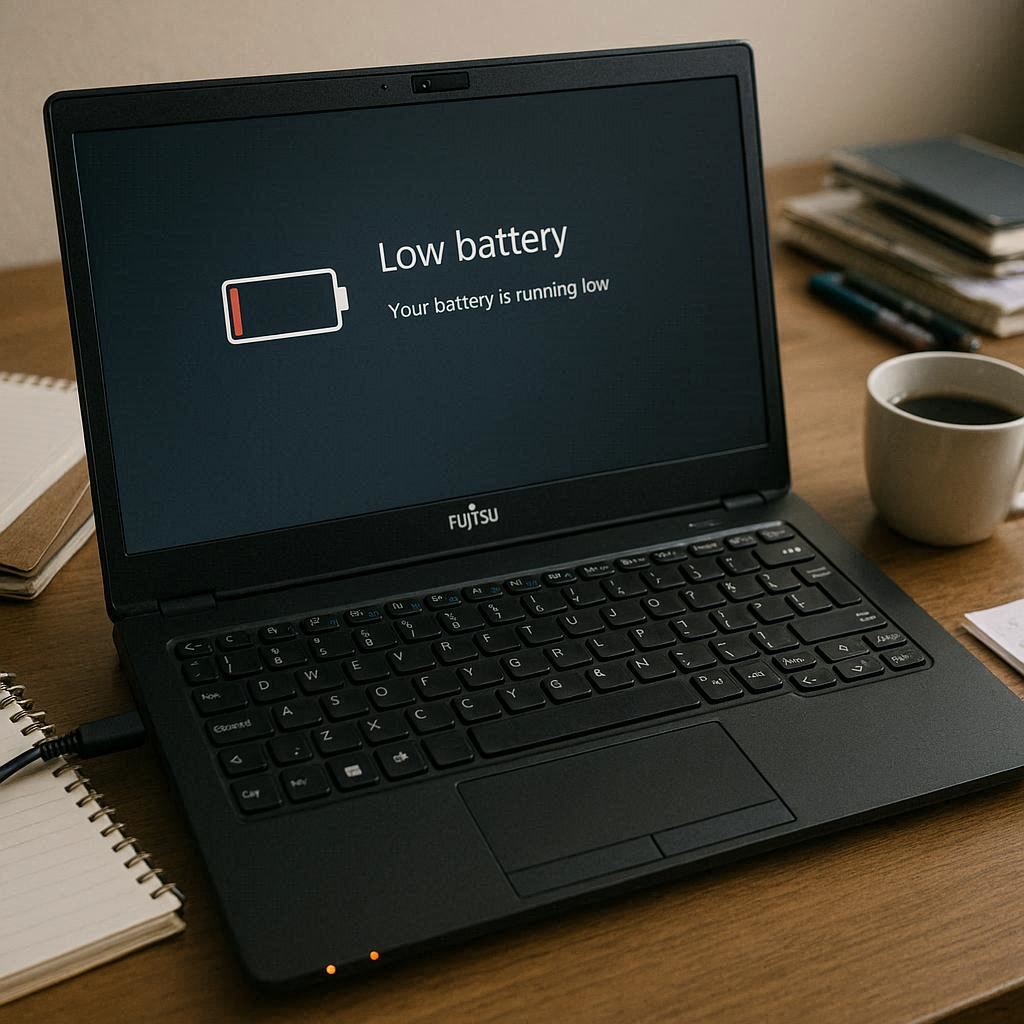 مشکلات رایج شارژ نشدن لپ ‌تاپ‌های Fujitsu