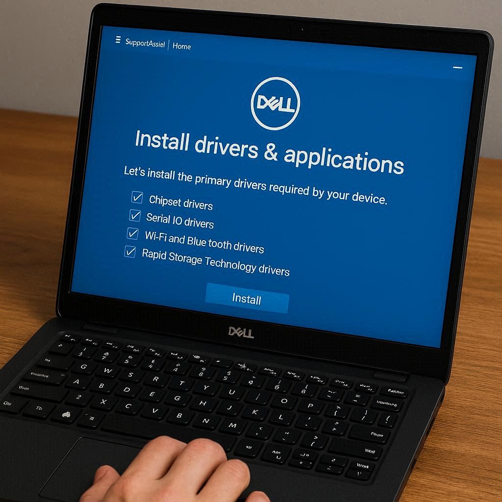 نصب درایورهای اصلی Dell پس از نصب ویندوز