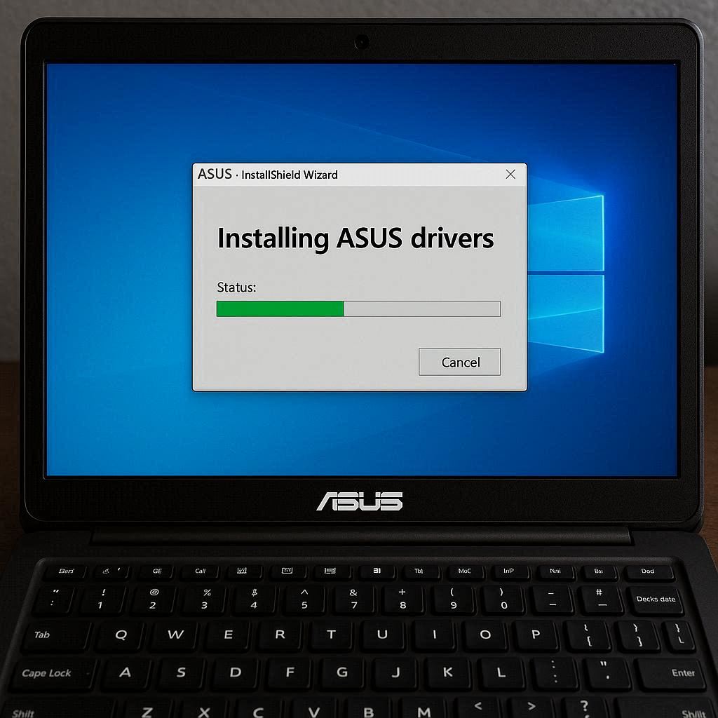 نصب درایورهای لپ تاپ ایسوس بعد از ویندوز