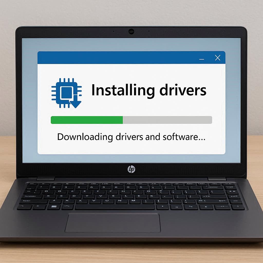 نصب درایورها پس از نصب ویندوز در لپ تاپ اچ‌ پی