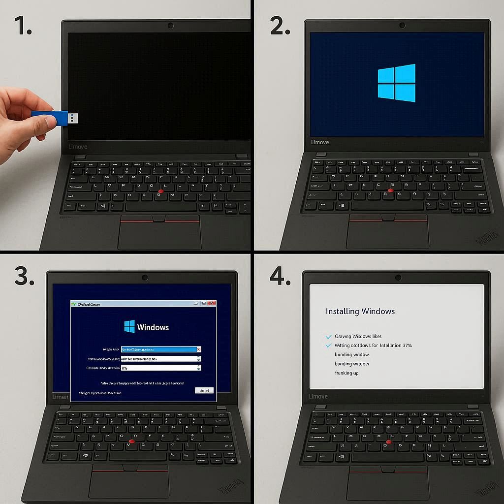 نصب مرحله ‌به ‌مرحله ویندوز روی لپ تاپ لنوو