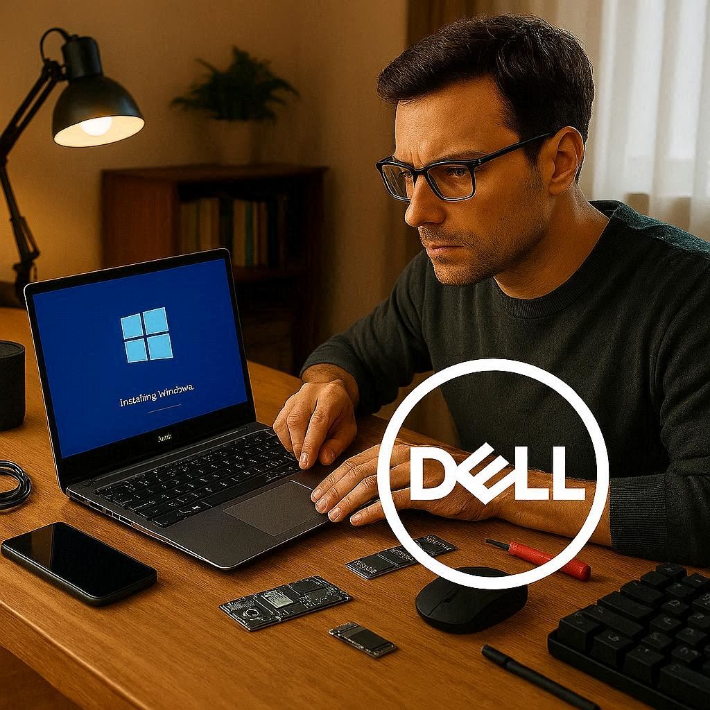 نصب ویندوز روی لپ تاپ دل