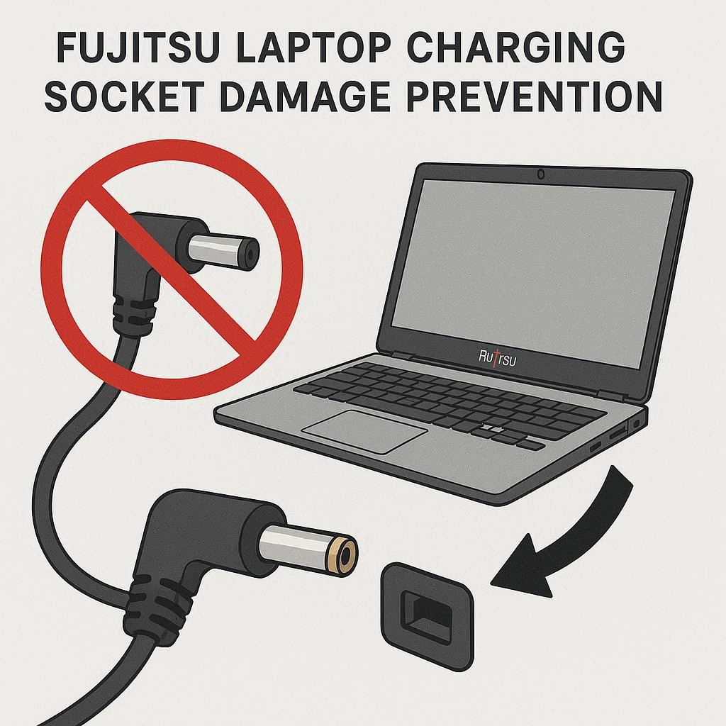 پیشگیری از آسیب سوکت شارژ لپ تاپ Fujitsu