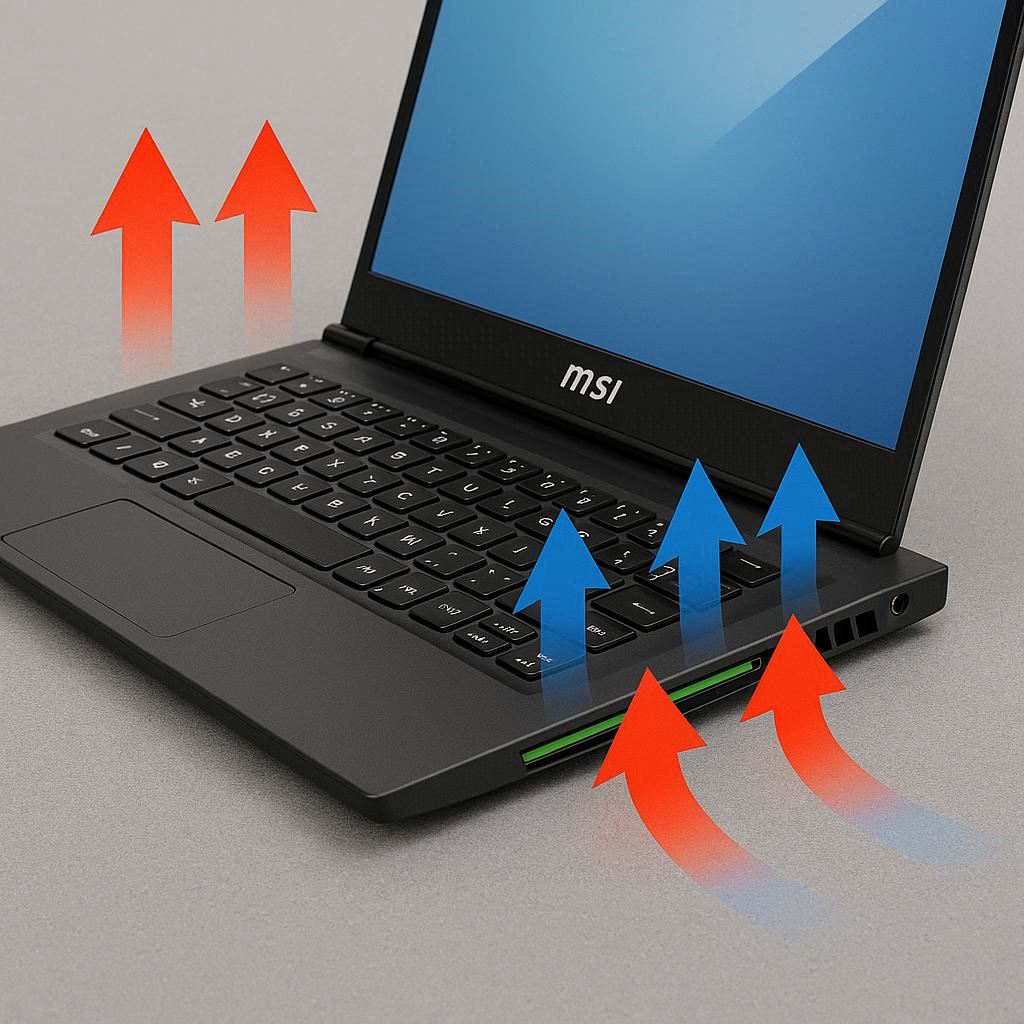 کاهش داغ شدن و بهبود سرعت MSI