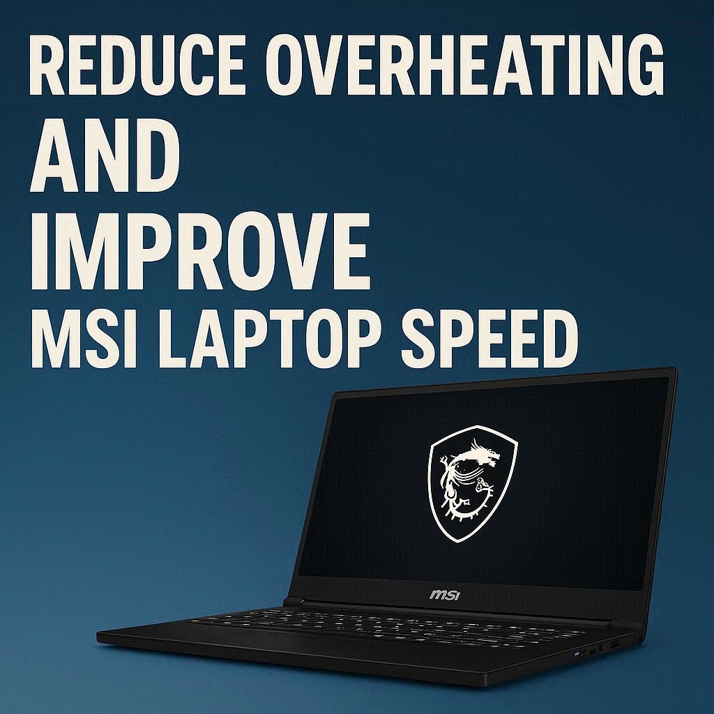 کاهش داغ شدن و بهبود سرعت لپ تاپ MSI