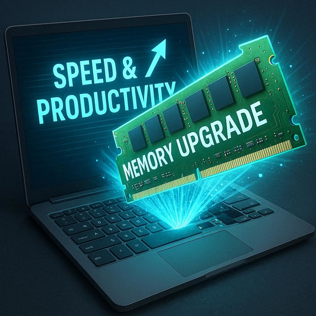 ارتقای حافظه لپ تاپ : افزایش سرعت و بهره‌وری دستگاه 