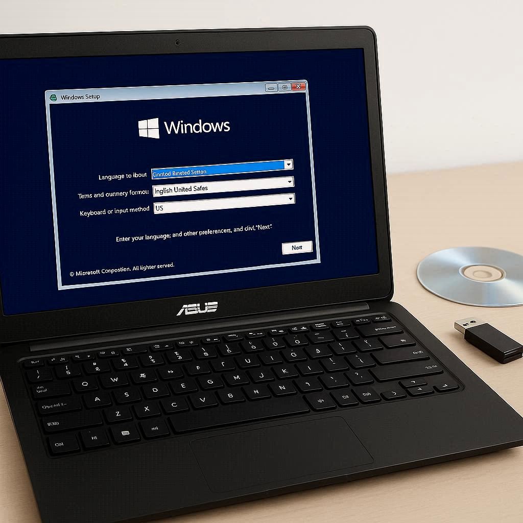 آموزش نصب ویندوز روی ایسوس