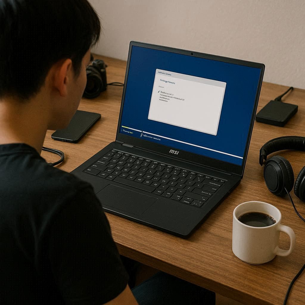 نصب ویندوز روی لپ تاپ ام اس آی